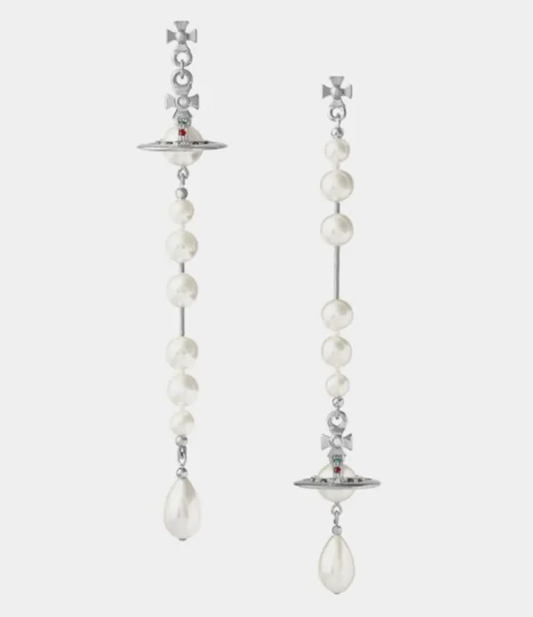 Women Vivienne Westwood Earrings-Broken Pearl Earrings