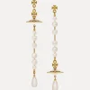 Women Vivienne Westwood Earrings-Broken Pearl Earrings
