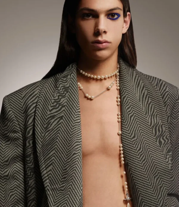 Women Vivienne Westwood Necklaces-Broken Pearl Necklace