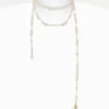 Women Vivienne Westwood Necklaces-Broken Pearl Necklace