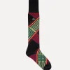 Men Vivienne Westwood Socks-Combat Tartan High Sock