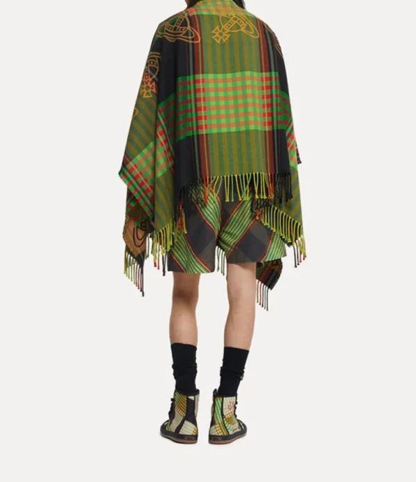 Men Vivienne Westwood Scarves And Ponchos-Combat Tartan Poncho