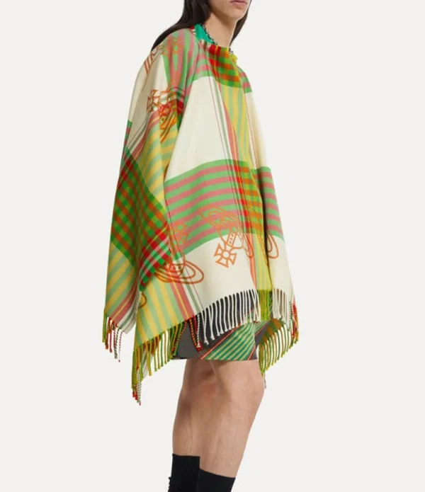 Men Vivienne Westwood Scarves And Ponchos-Combat Tartan Poncho