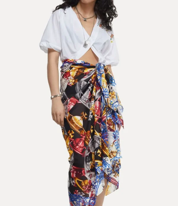 Women Vivienne Westwood Scarves And Ponchos-Crazy Orb Pareo