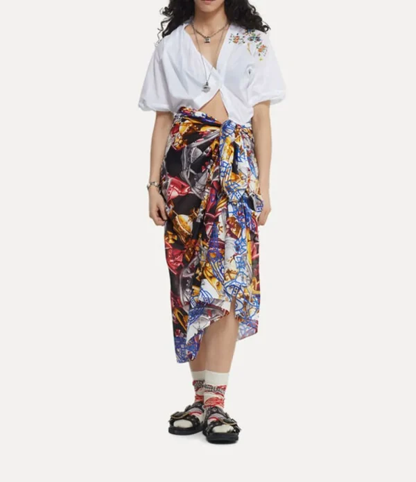 Women Vivienne Westwood Scarves And Ponchos-Crazy Orb Pareo