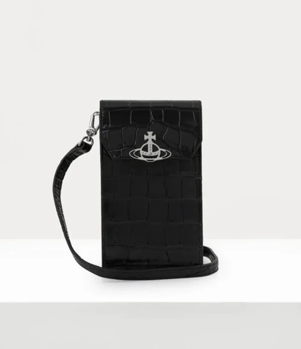 Men Vivienne Westwood Other Accessories-Crocodile Phone Bag