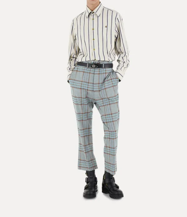 Men Vivienne Westwood Trousers And Shorts-Cropped Cruise Trousers