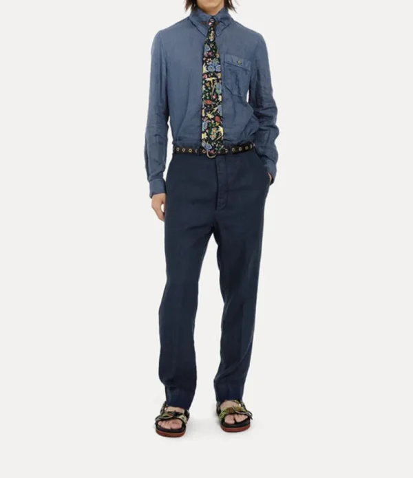 Men Vivienne Westwood Trousers And Shorts-Cropped Cruise Trousers