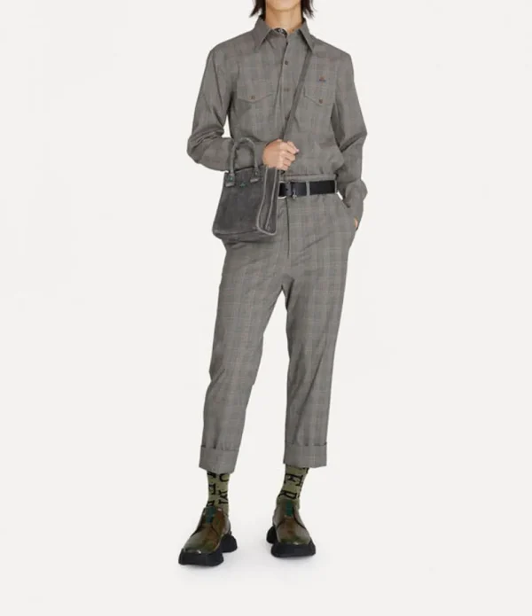 Men Vivienne Westwood Trousers And Shorts-Cropped Cruise Trousers