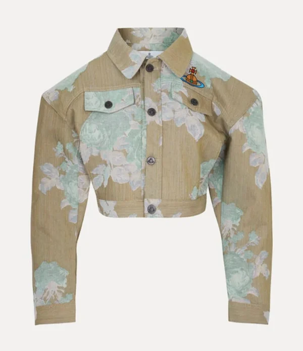 Women Vivienne Westwood Coats And Jackets-Cropped Denim Boxer Jacket