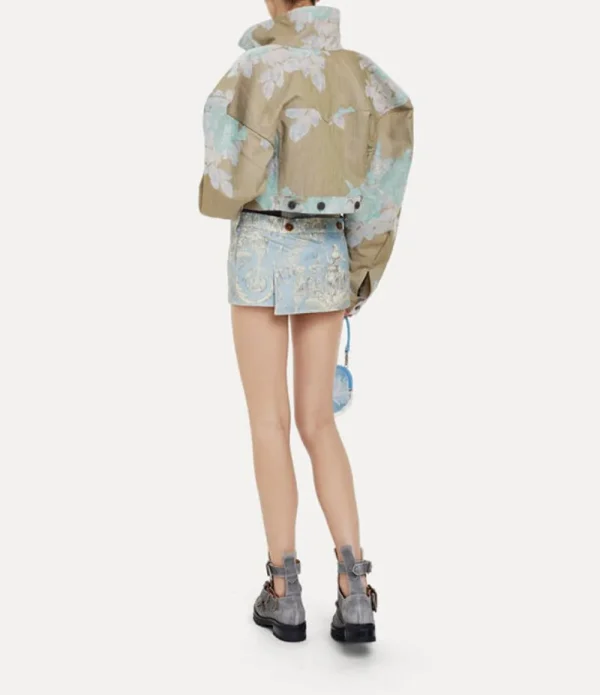Women Vivienne Westwood Coats And Jackets-Cropped Denim Boxer Jacket
