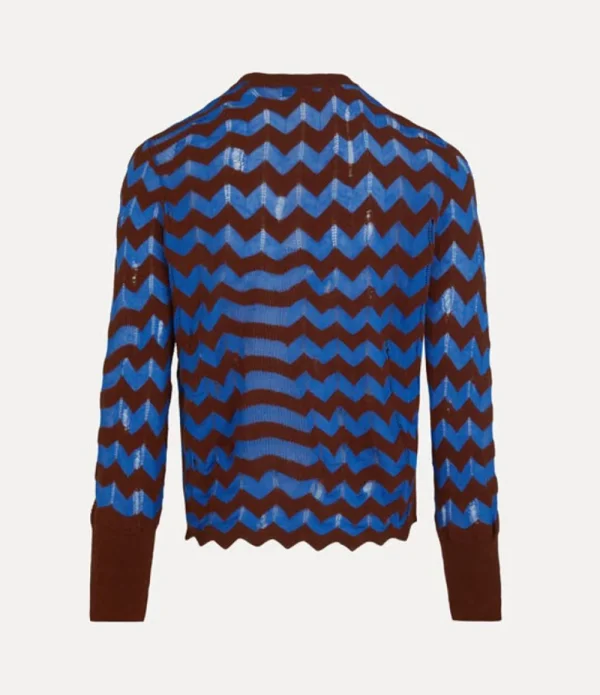 Men Vivienne Westwood Knitwear And Sweatshirts-Drunken Chevron Jumper