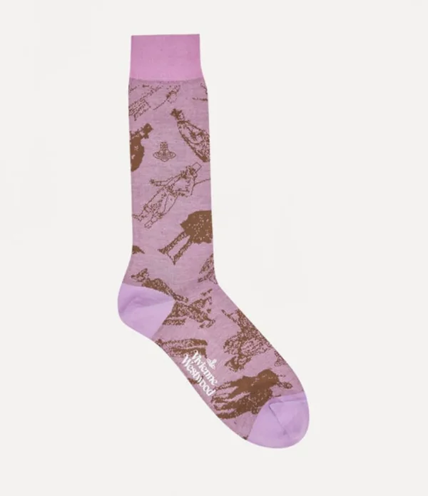 Men Vivienne Westwood Socks-Evolution Of Man