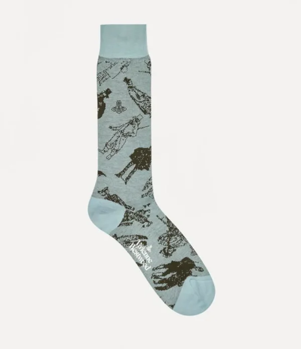 Men Vivienne Westwood Socks-Evolution Of Man