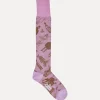 Men Vivienne Westwood Socks-Evolution Of Man High Sock