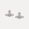 Women Vivienne Westwood Earrings-Grace Bas Relief Stud Earrings