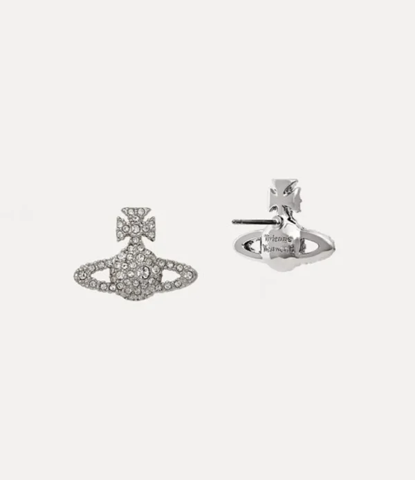 Women Vivienne Westwood Earrings-Grace Bas Relief Stud Earrings