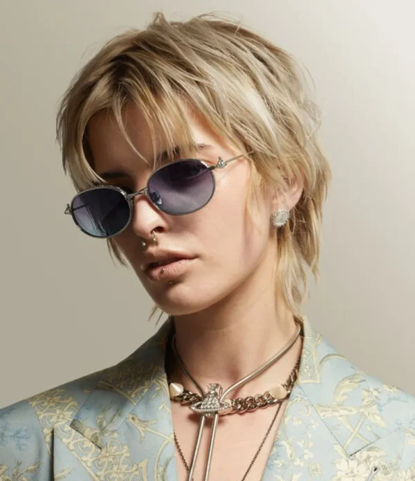 Men Vivienne Westwood Sunglasses-Hardware Orb Oval