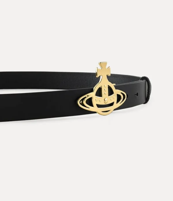 Women Vivienne Westwood Belts And Harnesses-Line Orb Buckle / Light Gold