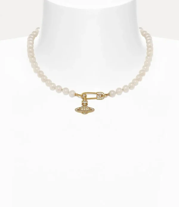Women Vivienne Westwood Necklaces-Lucrece Pearl Necklace
