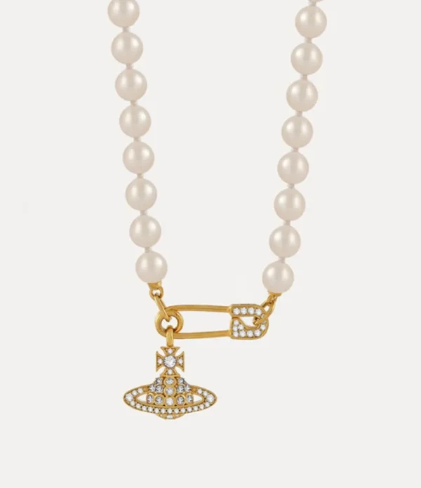 Women Vivienne Westwood Necklaces-Lucrece Pearl Necklace