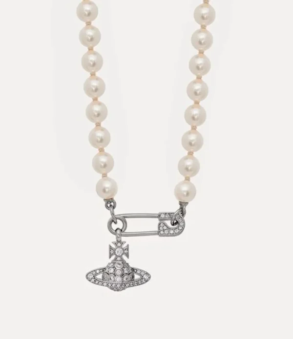 Women Vivienne Westwood Necklaces-Lucrece Pearl Necklace