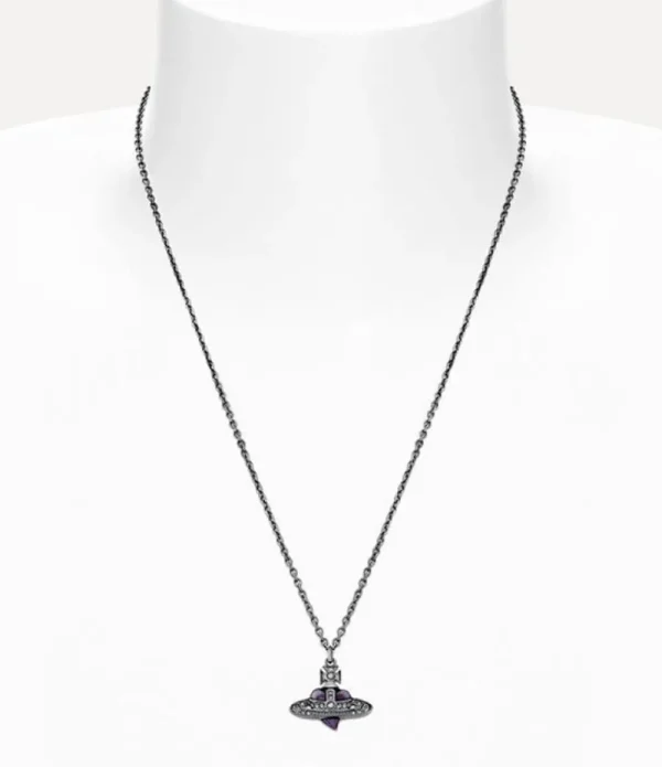 Men Vivienne Westwood Necklaces-Man. Diamante Heart Pendant