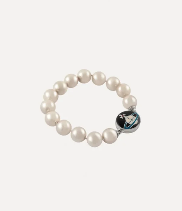 Men Vivienne Westwood Bracelets-Man. Loelia Large Pearl Bracelet