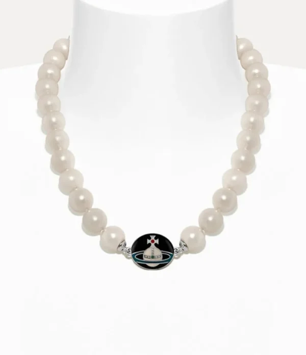 Men Vivienne Westwood Necklaces-Man. Loelia Large Pearl Necklace