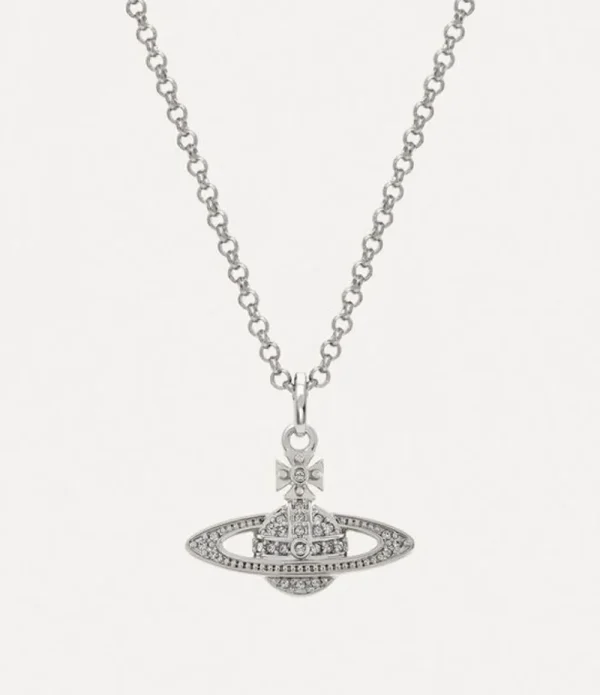 Men Vivienne Westwood Necklaces-Man. Mini Bas Relief Orb Pendant