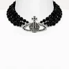 Women Vivienne Westwood Necklaces-Messaline 3 Row Choker