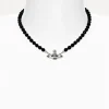 Men Vivienne Westwood Necklaces-Messaline Choker