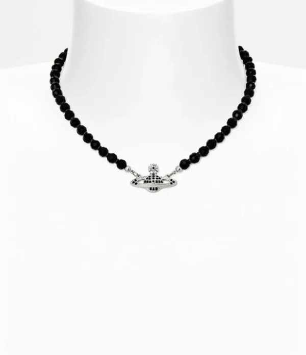 Men Vivienne Westwood Necklaces-Messaline Choker