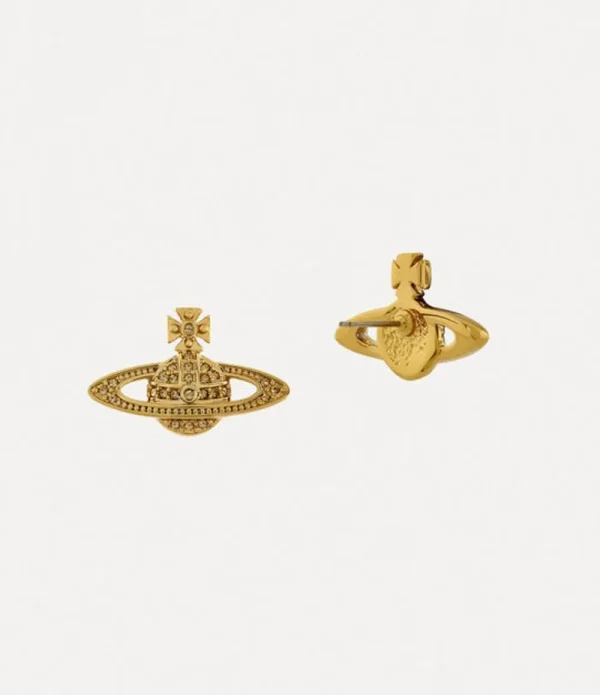 Men Vivienne Westwood Earrings-Mini Bas Relief Earrings