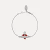 Men Vivienne Westwood Bracelets-New Diamante Heart Bracelet