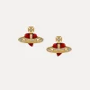 Women Vivienne Westwood Earrings-New Diamante Heart Earrings