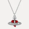 Men Vivienne Westwood Necklaces-New Diamante Heart Pendant