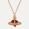 Men Vivienne Westwood Necklaces-New Diamante Heart Pendant