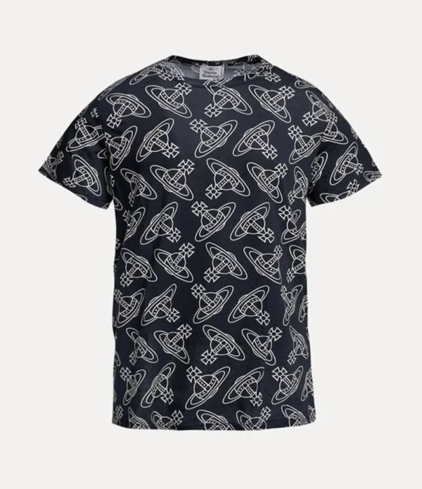 Men Vivienne Westwood T-Shirts And Polos-Orb Allover Undershirt