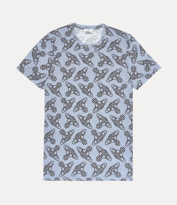 Men Vivienne Westwood T-Shirts And Polos-Orb Allover Undershirt