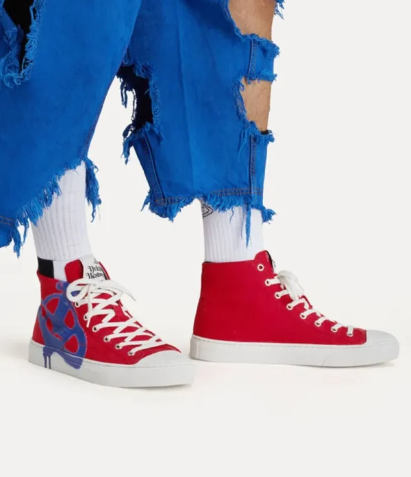 Men Vivienne Westwood Trainers-Plimsoll High Top Canvas