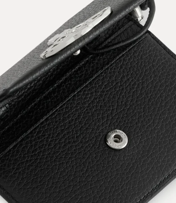 Men Vivienne Westwood Wallets-Re-Vegan Grain Card Holder Strap