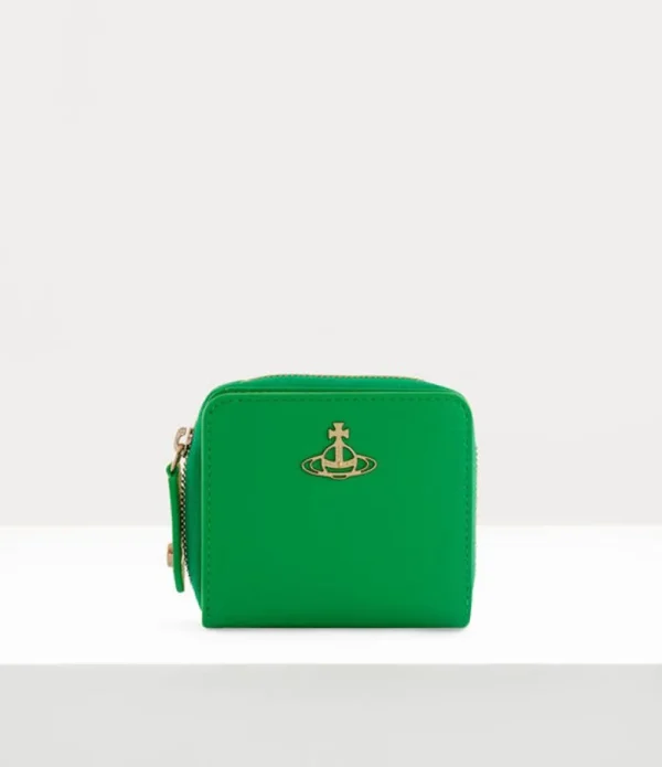 Men Vivienne Westwood Wallets-Re-Vegan Grain Medium Zip Wallet