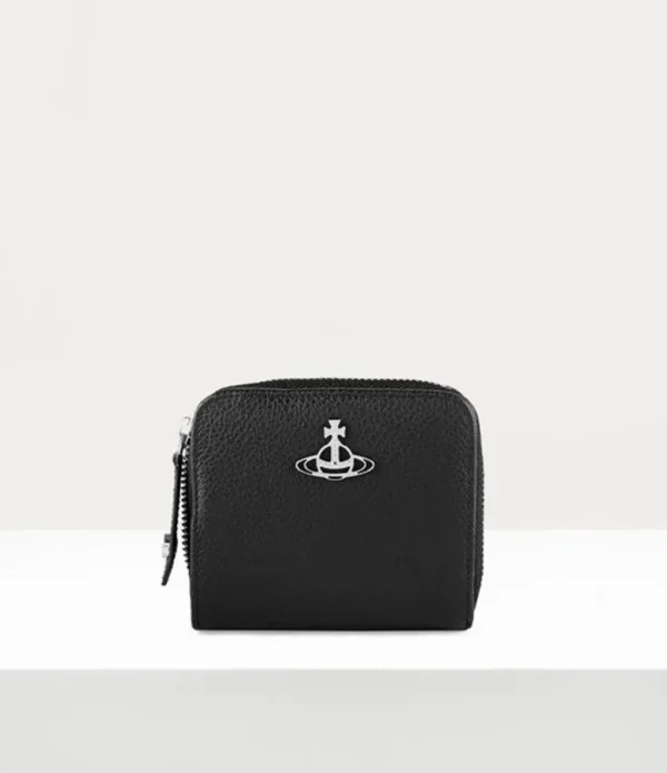 Men Vivienne Westwood Wallets-Re-Vegan Grain Medium Zip Wallet