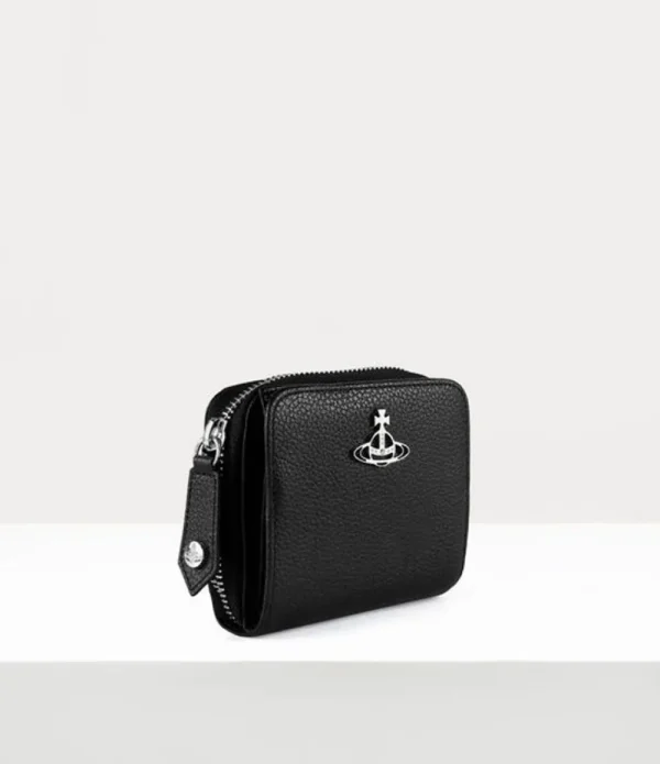 Men Vivienne Westwood Wallets-Re-Vegan Grain Medium Zip Wallet