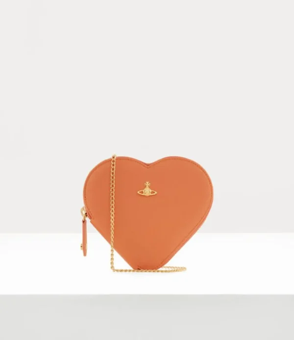 Women Vivienne Westwood Wallets And Purses-Saffiano Biogreen Heart Crossbody