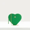Women Vivienne Westwood Wallets And Purses-Saffiano Biogreen Heart Crossbody