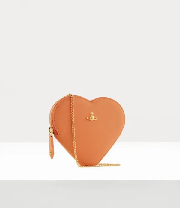 Women Vivienne Westwood Wallets And Purses-Saffiano Biogreen Heart Crossbody