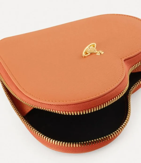 Women Vivienne Westwood Wallets And Purses-Saffiano Biogreen Heart Crossbody