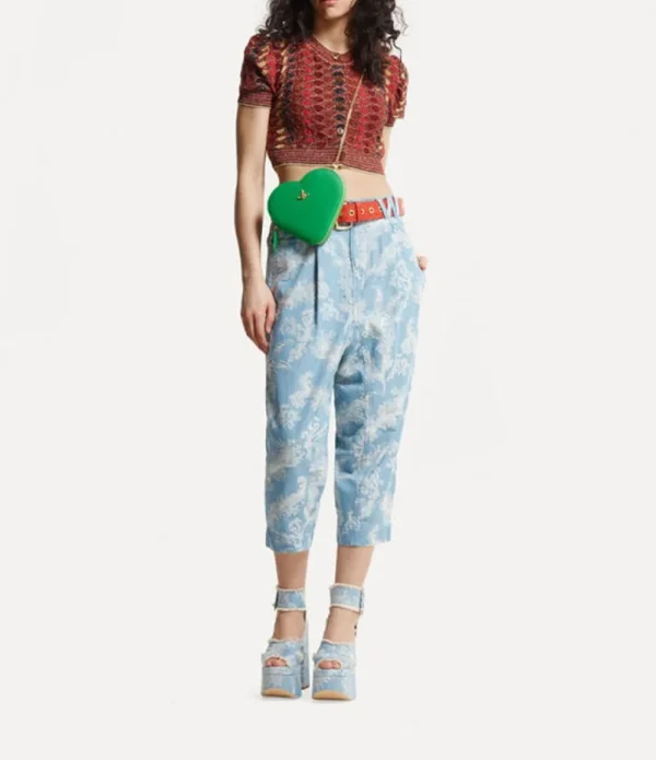 Women Vivienne Westwood Wallets And Purses-Saffiano Biogreen Heart Crossbody